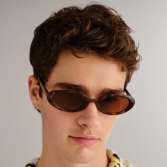 AIRE Fornax Dark Tort Oval Sunglasses Brown Lens Women’s UV3 Recycled NWT - Picture 3 of 11